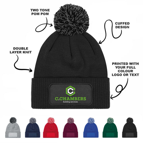 2 Tone Bobble Hat
