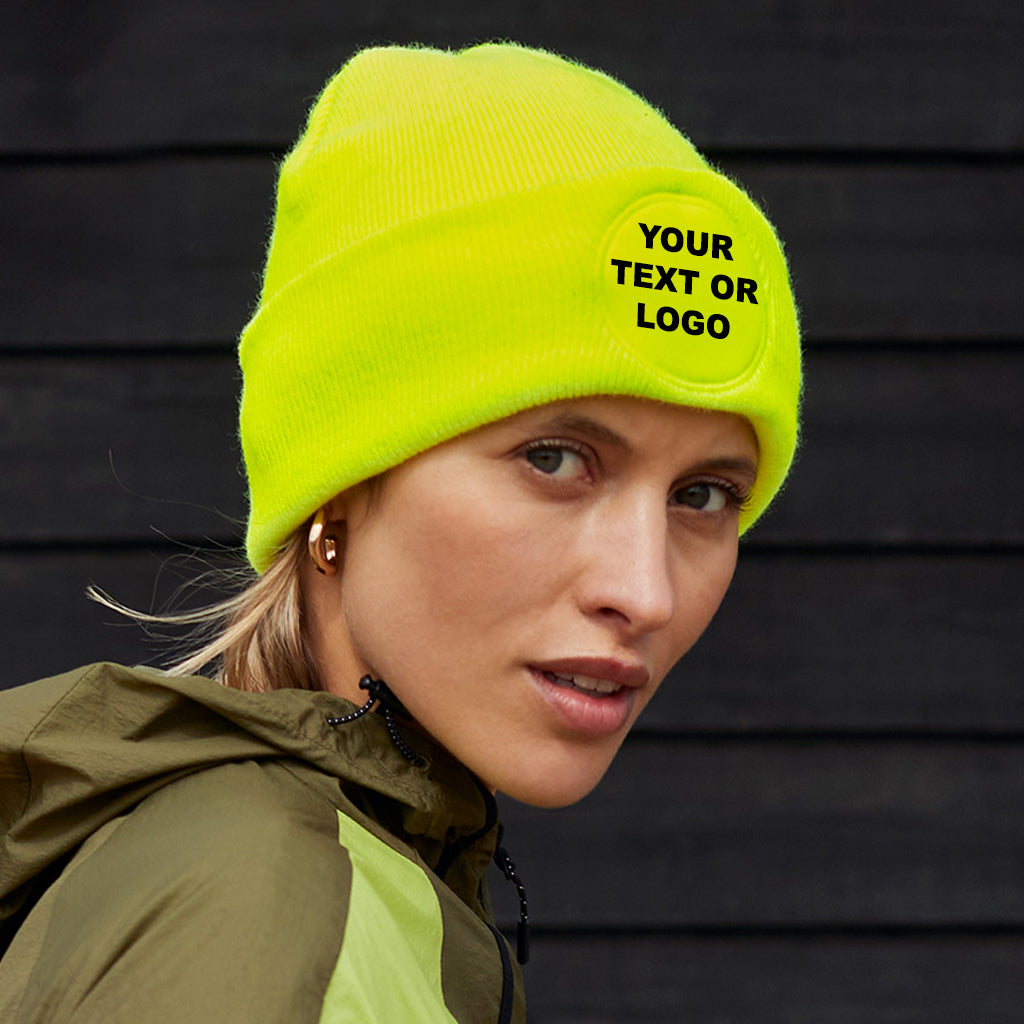 Co-ordinating Circular Patch Beanie