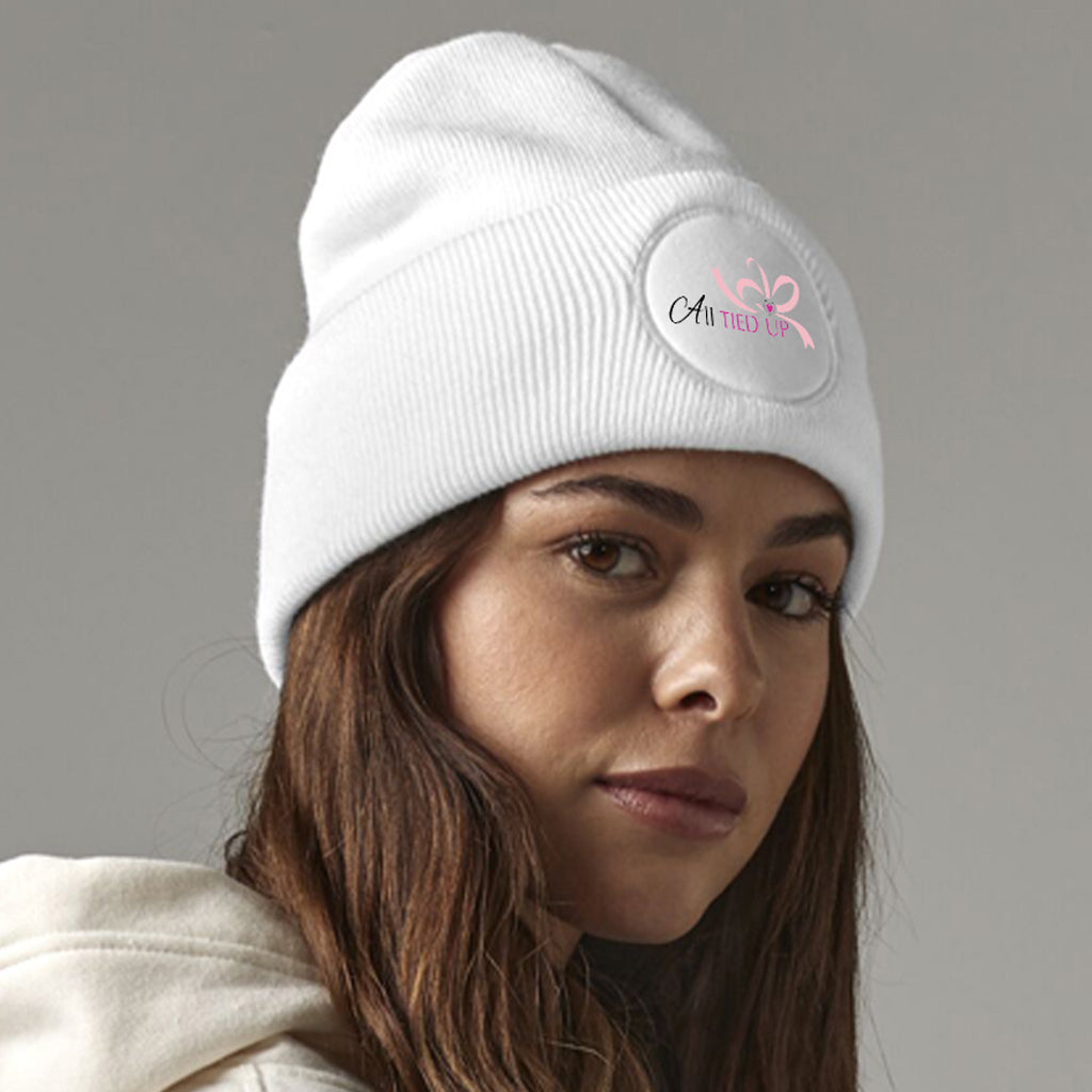Co-ordinating Circular Patch Beanie